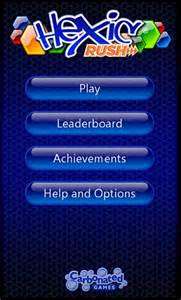 Hexic Rush Title Screen